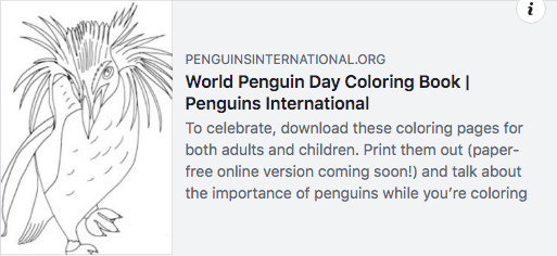 World Penguin Day Coloring Book